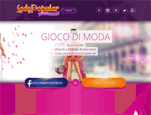 Tablet Screenshot of ladypopular.minigiochi.com